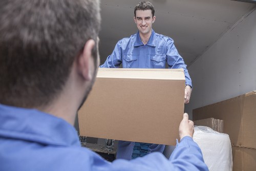 Man And Van Morden team preparing a safe removal with careful handling