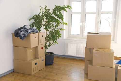 Local removals vehicle loading commercial items for transport