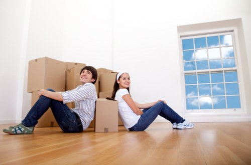 Moving equipment and safety checks used for a removals job