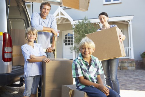 Professional piano movers working around access and parking challenges